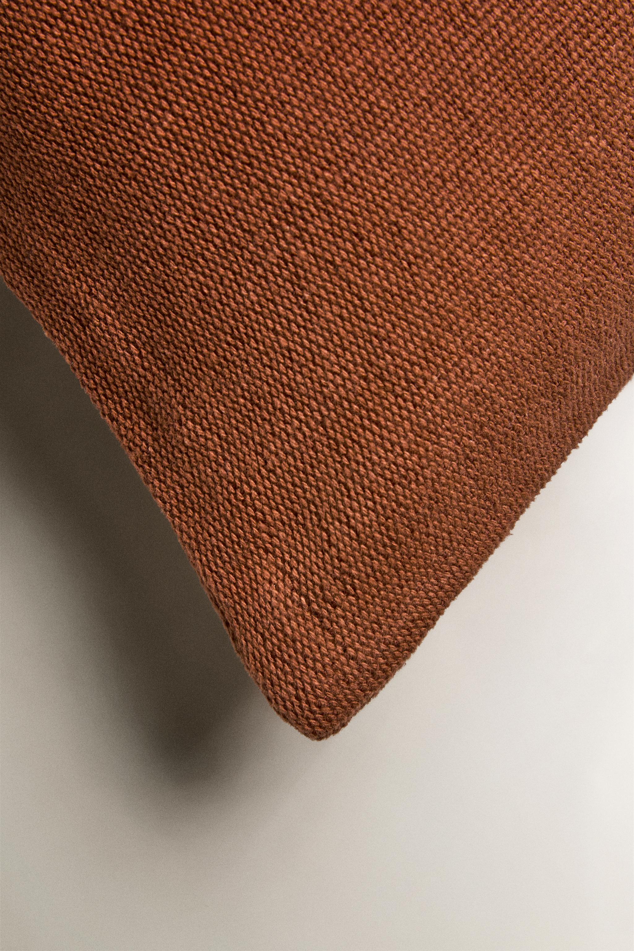 HOUSSE DE COUSSIN JUTE ET COTON